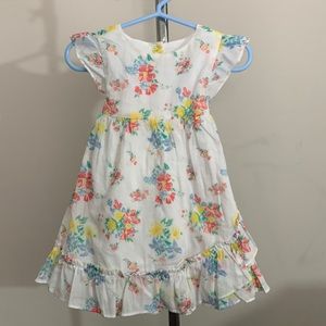 Janie & Jack White Floral Print Dress Bloomers Size: 12 to 18 Months NWOT